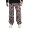 Arte Antwerp Printed Abstract Cotton Pants In Black