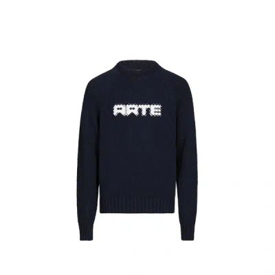 Arte Antwerp Pull Col Rond En Coton In Black