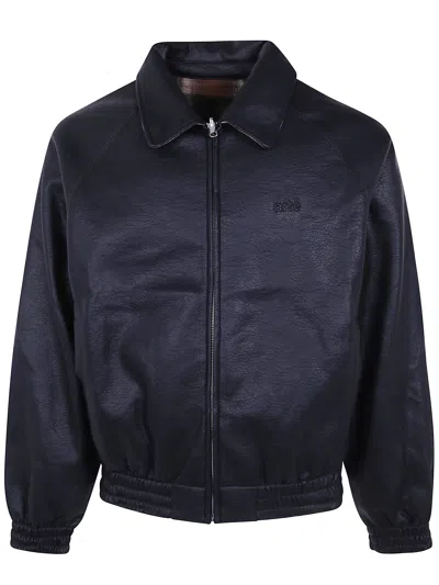 Arte Antwerp Reversible Plaid Jacket In Black