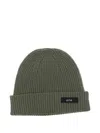 Arte Antwerp Ribbed-knit Beanie In Green
