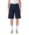 Arte Antwerp Belt Detail Shorts In Blue