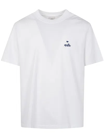 Arte Antwerp Small Heart And Logo T-shirt In White