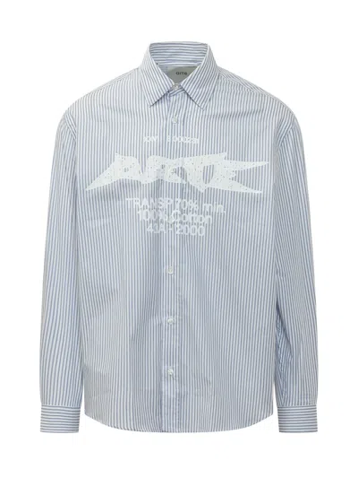 Arte Antwerp Spiked Graphic Shirt In Blue