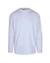 Arte Antwerp T-shirt A Maniche Lunghe Diels Scribble White In Animal Print