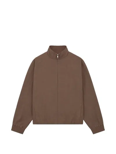 Arte Antwerp Uniform Logo-embroidered Jacket In Brown