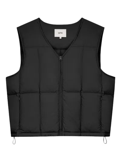 Arte Antwerp V-neck Gilet In Black