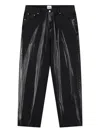 Arte Antwerp Washed Trousers In Black