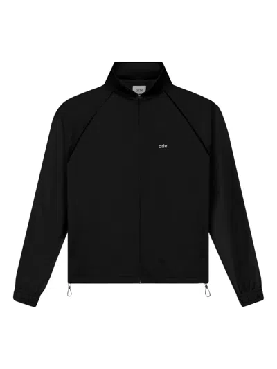 Arte Antwerp Zip-up Sweatshirt In Black
