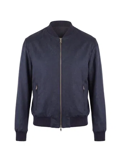 Arte Antwerp Zip-fastening Bomber Jacket In Blue