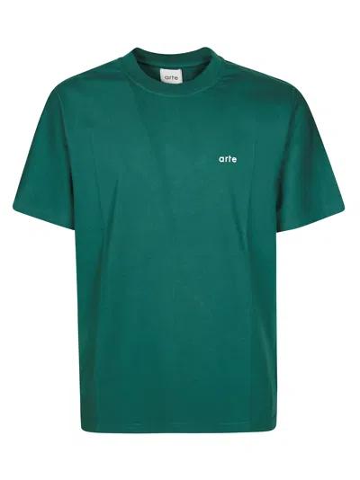 Arte Big Spiral Print T-shirt In Green