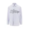 Arte ' Blocks' Cotton Poplin Shirt In Blue