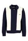 Arte Cardigan Man Logo Cardigan Blue/white In Multi