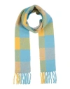 Arte Cashmere Woman Scarf Sky Blue Size - Alpaca Wool, Wool, Polyamide