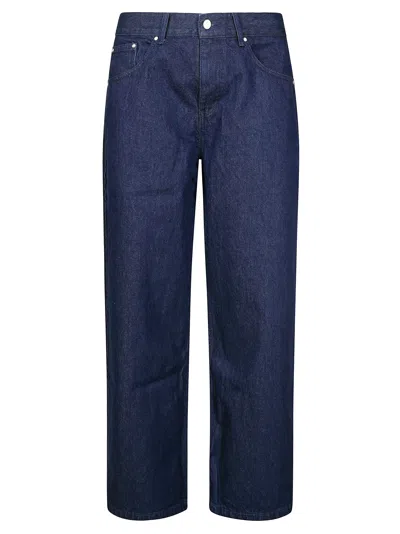 Arte Circle Logo Pocket Pants In Blu