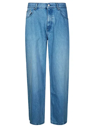 Arte Circle Logo Pocket Pants Men's Style In Blu
