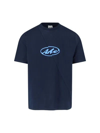 Arte 'circle Logo' T-shirt In Blue