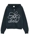 ARTE FLOWER LOGO ZIPPED HOODIE