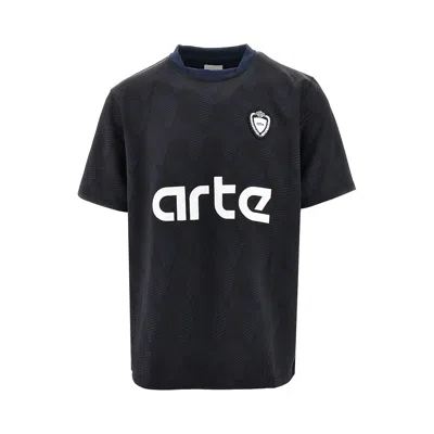 Arte 'football' T-shirt In Black