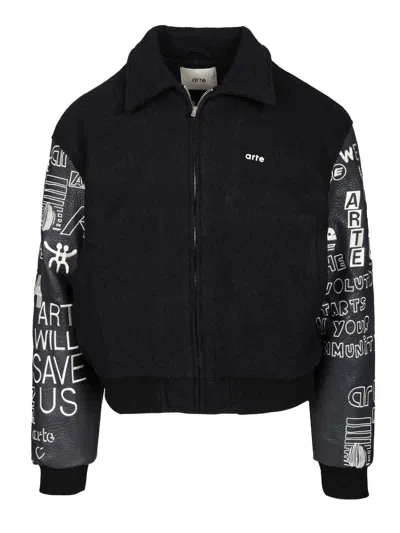 Arte Grafiti Varsity Jackets Blue