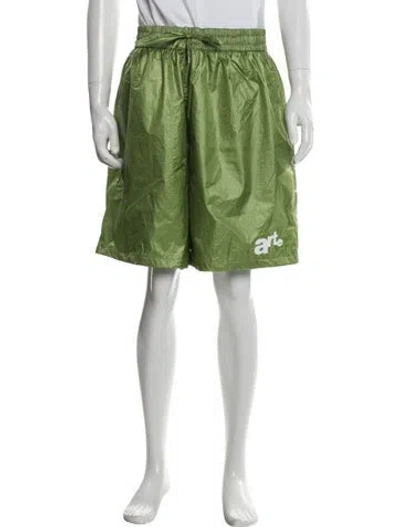 Pre-owned Arte Graphic Print Swim Trunks W/ Tags In Green