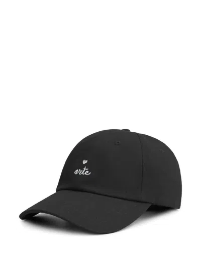 Arte Heart Cap Logo Accessories In Black