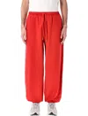 Shop Arte Heart Logo Sweatpants In Red