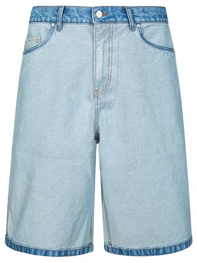 Arte Inside Out Denim Shorts In Blue