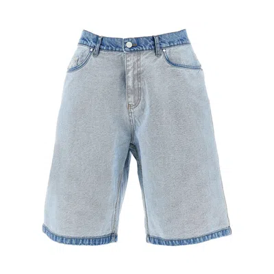 Arte Inside/out Denim Shorts In Blue