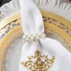 Arte Italica Pearl With Teardrop Napkin Ring Set Of 3 In White In White
