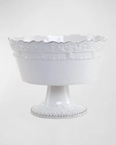 Arte Italica Renaissance Stemmed Fruit Bowl In White