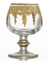 Arte Italica Vetro 24k Gold Brandy Glass