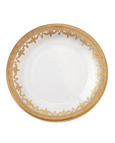 Arte Italica Vetro Gold Dinner Plate In White