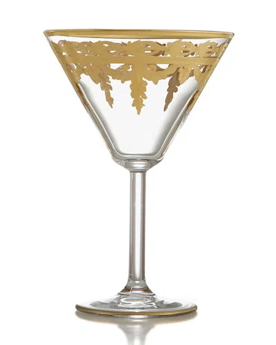 Arte Italica Vetro Gold Martini Glass In Gld