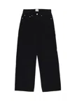 Arte Jeans Man Back Pocket Graphic Pants Black In Black