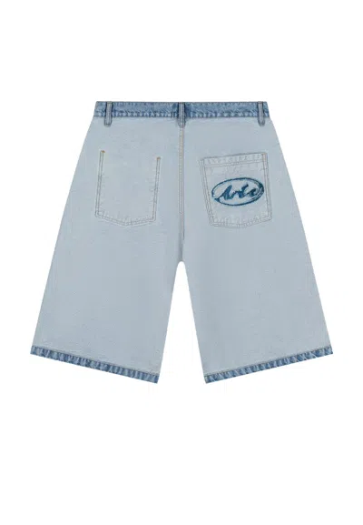 Arte Jeans Man Denim Inside/out Shorts Denim Bleach