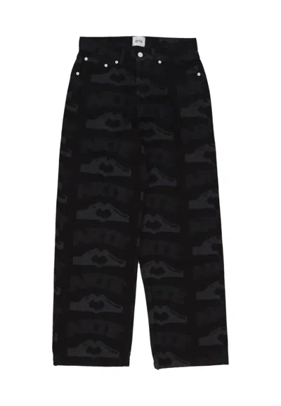 Arte Jeans Man Heart Printed Pants Black
