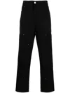 Arte Jules Workwear Carpenter Trousers In Black