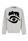 Arte Lightweight Crewneck Man Eye Front Crewneck Grey In Gray