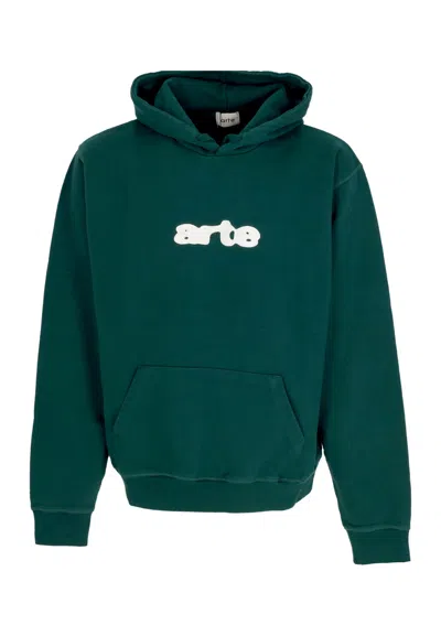 Arte Lightweight Hoodie Man Embroidery Logo Hoodie Green