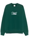 Arte Lightweight Crewneck Man Logo Crewneck Green In Green