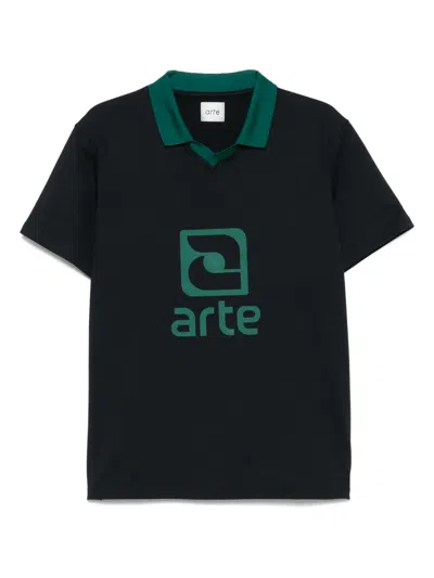 Arte Logo-print T-shirt In Black
