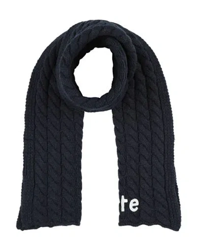 Arte ' Man Scarf Navy Size - Wool, Polyamide In Blue