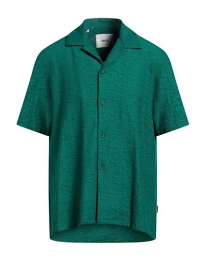Arte ' Man Shirt Green Size Xl Cotton