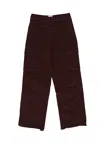 Arte Men's Corduroy Cargo Pants Bordeaux In Burgundy