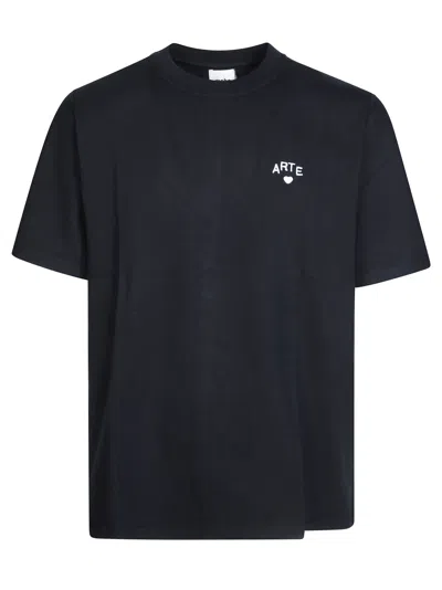 Arte Men's Heart Graphic T-shirt In Nero