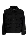 Arte Men's Jacket 3d Pockets Nylon Jacket Black In Black