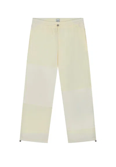 Arte Men's Long Trousers Squared Track Pants Cream