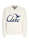 Arte Men's Sweater Bird Logo Knit Cream In Neutral