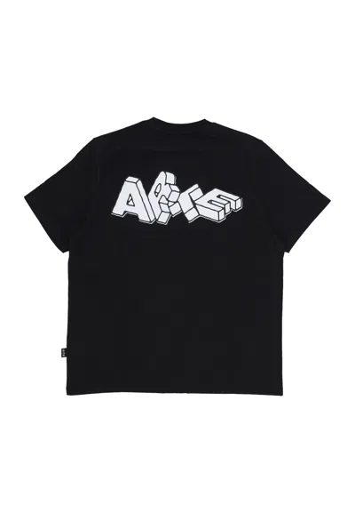Arte Men's T-shirt Block Print T-shirt Black