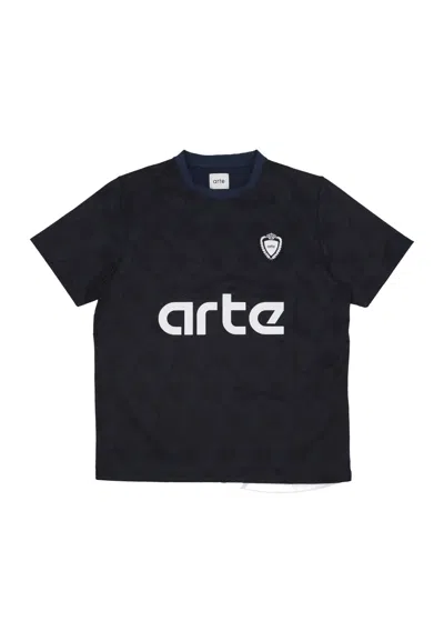 Arte Men's T-shirt Football Shirt Black/navy